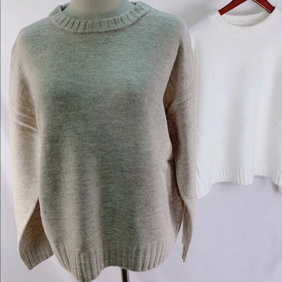 Crew Neck Knit Sweater - Picture 11 of 16